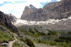 45 Hungabee Lake, Mount Biddle and Schaffer Ridge From Near End Of Yukness Ledges Trail Near Lake O-Hara.jpg